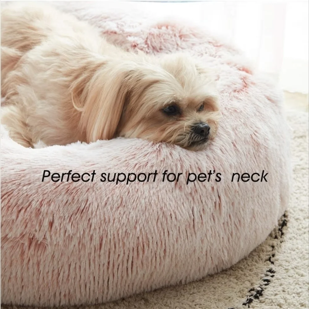 Western Home NWOT Pink Tie Dye 27in Medium Size Donut Pet Bed Up To 35lbs